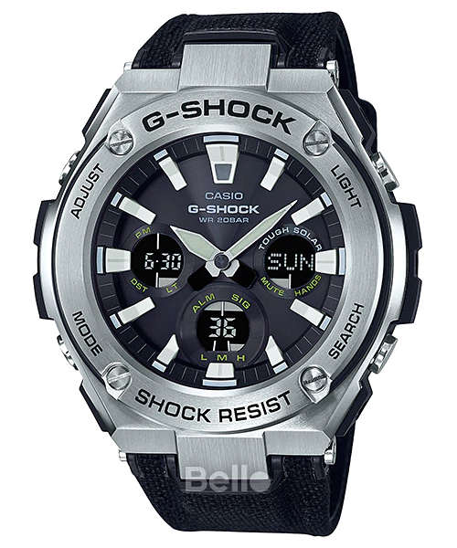 GST-S130C-1A - Đồng hồ Casio G-Shock chính hãng - Lõi dây đeo được làm từ nhựa,vải CORDURA.