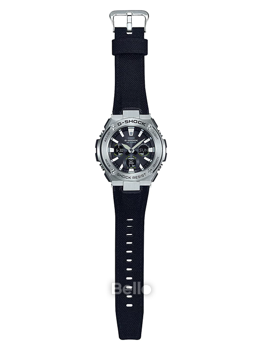 GST-S130C-1A - Đồng hồ Casio G-Shock chính hãng - Lõi dây đeo được làm từ nhựa,vải CORDURA.