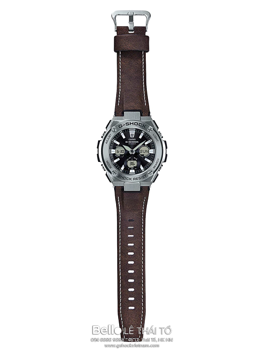 GST-S130L-1A - G-Shock G-Steel Dây Da chịu nước và chống xước lấy cảm hứng từ mô tô hoài cổ