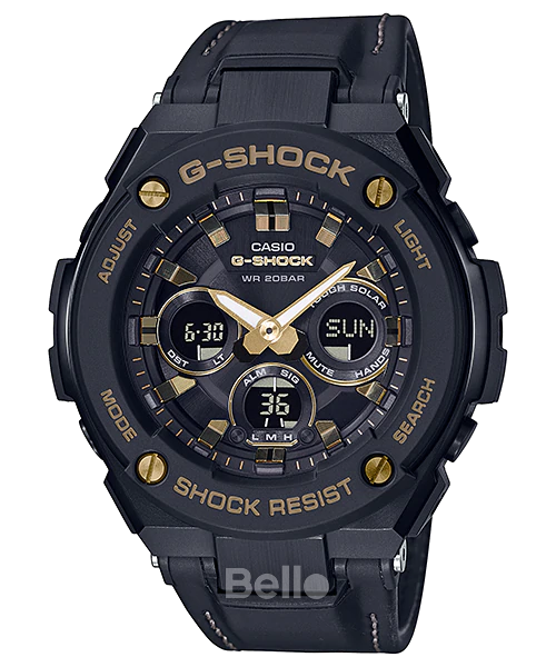 GST-S300GL-1A - Đồng hồ Casio G-Shock chính hãng Dòng G-STEEL dây da cho cổ tay nhỏ