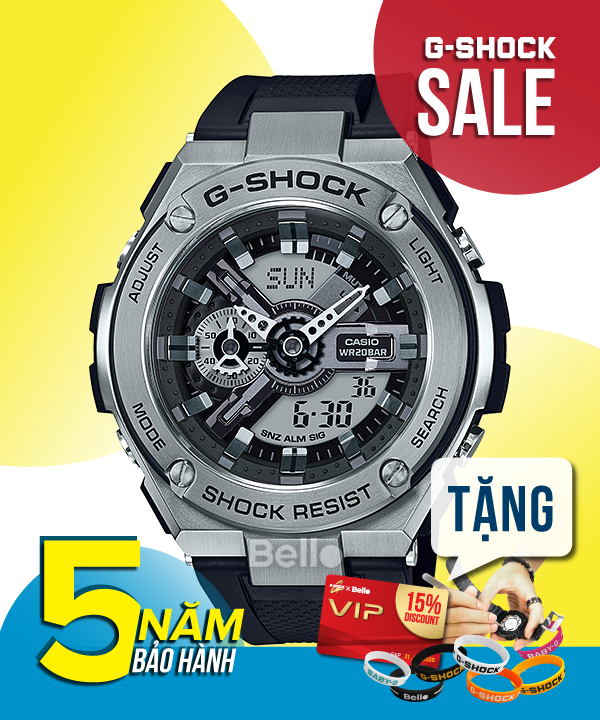 GST-410-1A - G-Shock Steel GST-400 lấy cảm hứng từ G-Shock GA-110