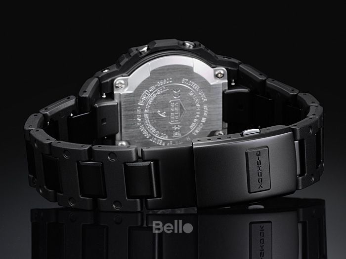 GW-B5600BC-1 | Đồng hồ Casio G-Shock chính hãng Kết nối Bluetooth Đen Vàng Gold dây kim loại