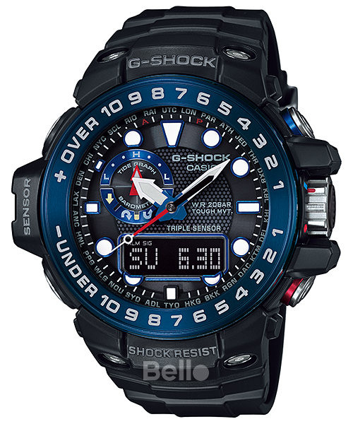  [Pin Miễn Phí Trọn Đời] GWN-1000B-1B - Đồng hồ G-Shock Nam - Tem Vàng Chống Giả 