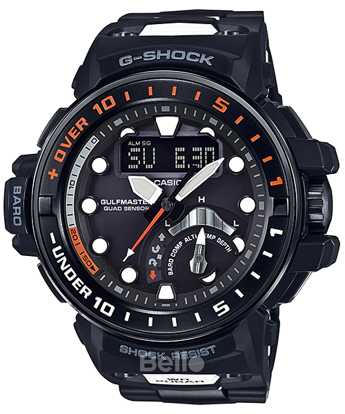  [Pin Miễn Phí Trọn Đời] GWN-Q1000MC-1A - Đồng hồ G-Shock Nam - Tem Vàng Chống Giả 