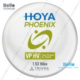  Tròng Kính Chống Tia UV Chống Vỡ Hoya Phoenix 1.53 HVP Hilux 
