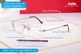  Tròng Kính Chống Chói Lái Xe Chống Vỡ Essilor Crizal Sapphire HR 1.59 