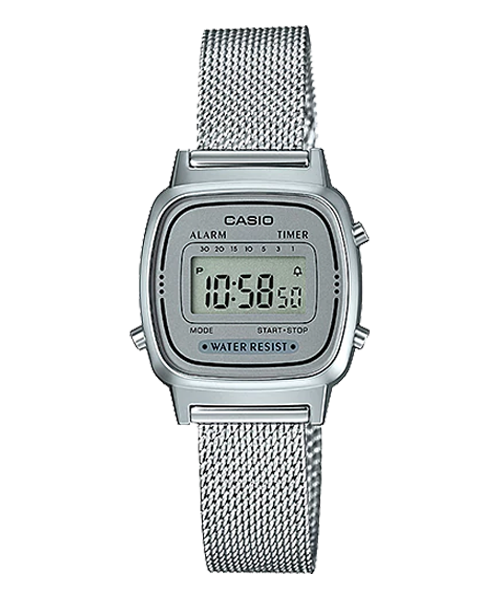  [Pin Miễn Phí Trọn Đời] LA670WEM-7DF - Đồng hồ Casio Nữ - Tem vàng chống giả 