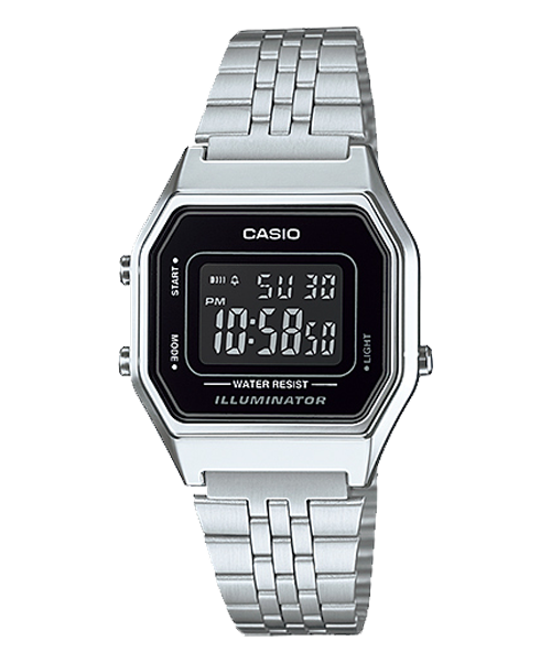  [Pin Miễn Phí Trọn Đời] LA680WA-1BDF - Đồng hồ Casio Nữ - Tem vàng chống giả 