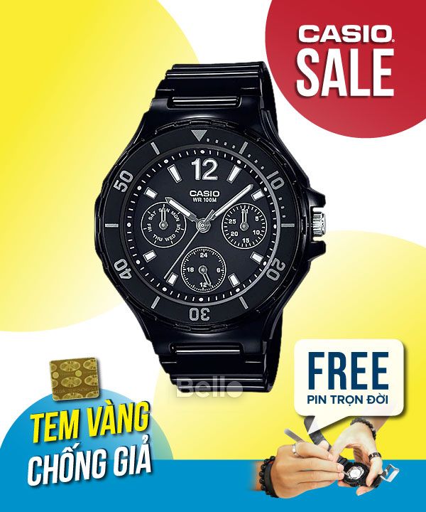 Đồng hồ Casio Nữ LRW-250H-1A1 chính hãng, giá rẻ, Thay Pin Trọn Đời