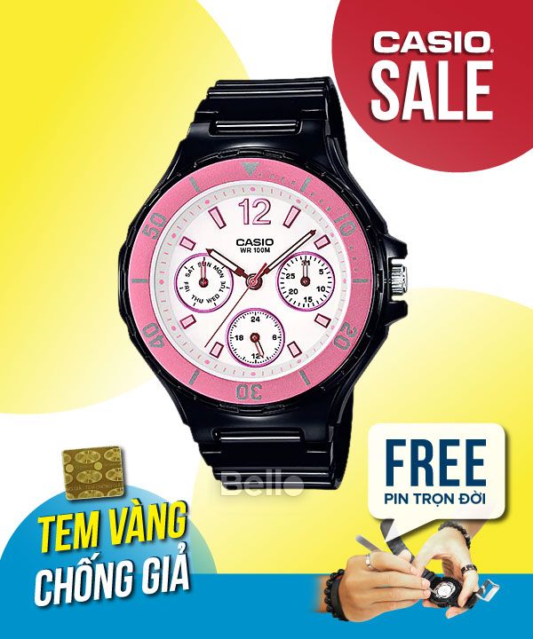 Đồng hồ Casio Nữ LRW-250H-1A3 chính hãng, giá rẻ, Thay Pin Trọn Đời