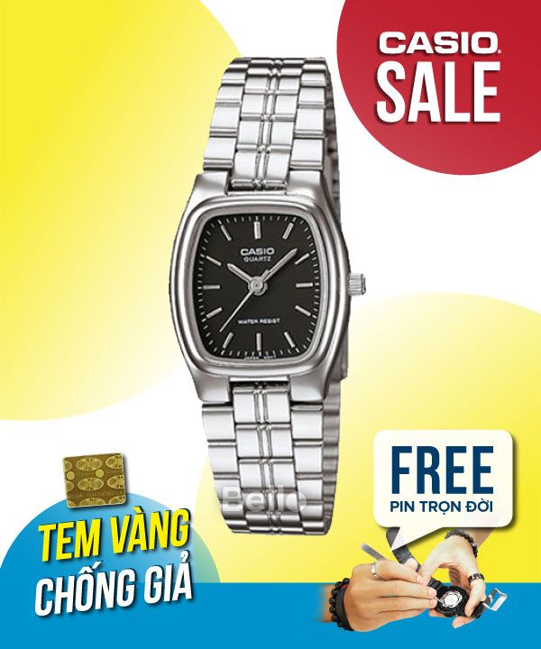 Đồng hồ Casio Nữ LTP-1169D-1A chính hãng, giá rẻ, Thay Pin Trọn Đời