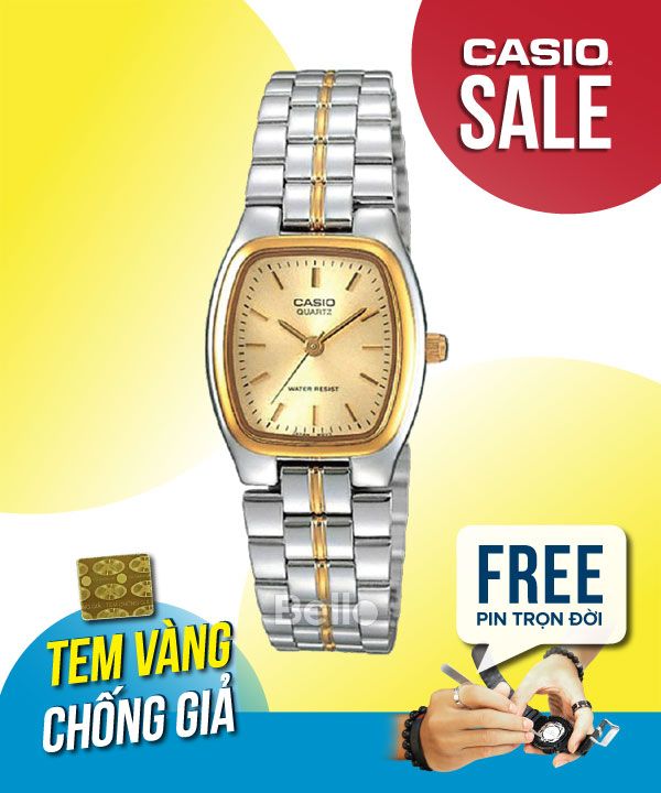 Đồng hồ Casio Nữ LTP-1169G-9A chính hãng, giá rẻ, Thay Pin Trọn Đời