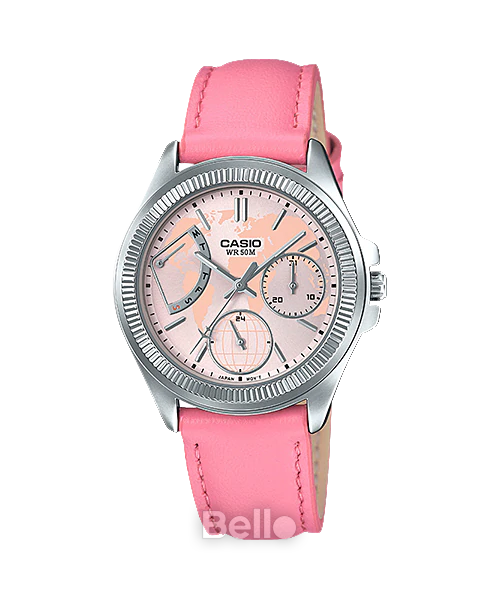 Đồng hồ Casio Nữ LTP-2089L-4A chính hãng, giá rẻ, Thay Pin Trọn Đời
