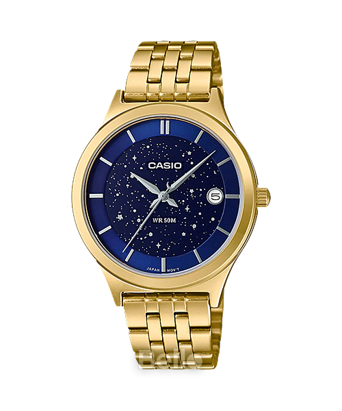 Đồng hồ Casio Nữ LTP-E141G-2A chính hãng, giá rẻ, Thay Pin Trọn Đời