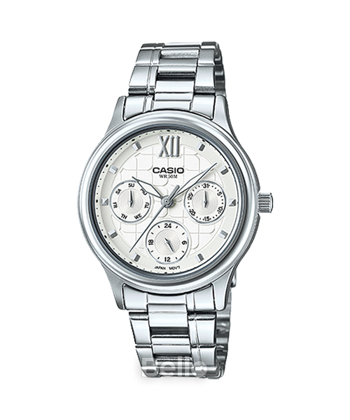 Đồng hồ Casio Nữ LTP-E306D-7A chính hãng, giá rẻ, Thay Pin Trọn Đời