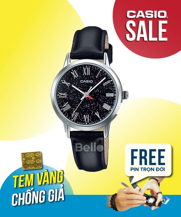 Đồng hồ Casio Nữ LTP-TW100L-1A chính hãng, giá rẻ, Thay Pin Trọn Đời