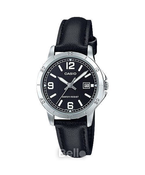 Đồng hồ Casio Nữ LTP-V004L-1B chính hãng, giá rẻ, Thay Pin Trọn Đời
