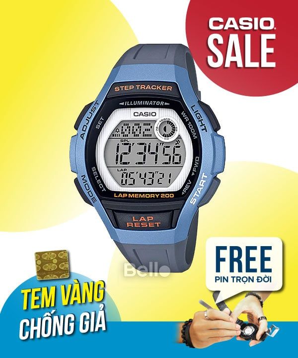 Đồng hồ Casio Nữ LWS-2000H-2A chính hãng, giá rẻ, Thay Pin Trọn Đời