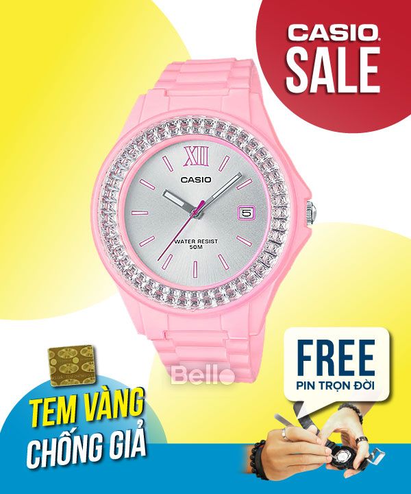 Đồng hồ Casio Nữ LX-500H-4E4 chính hãng, giá rẻ, Thay Pin Trọn Đời