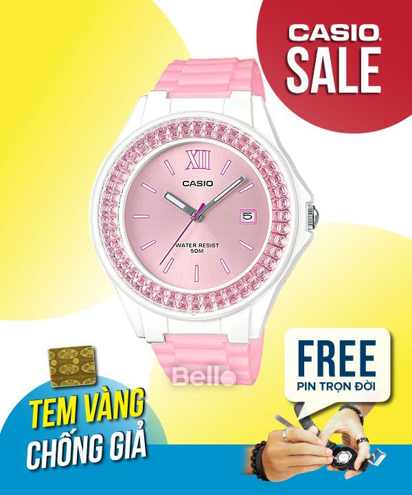Đồng hồ Casio Nữ LX-500H-4E5 chính hãng, giá rẻ, Thay Pin Trọn Đời
