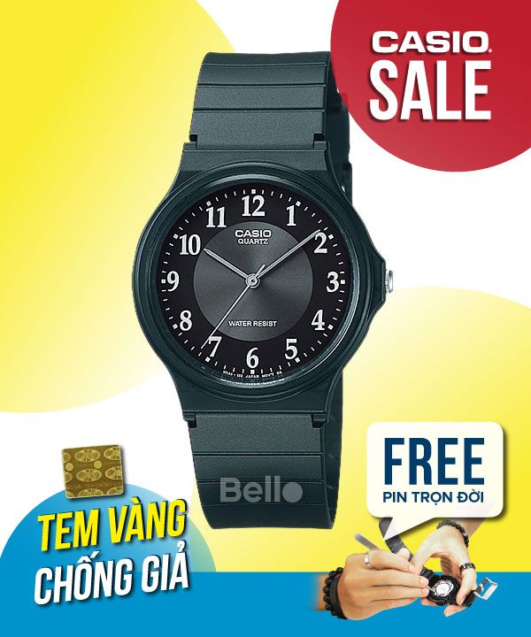 Đồng hồ Casio Nam MQ-24-1B3 chính hãng, giá rẻ, Thay Pin Trọn Đời