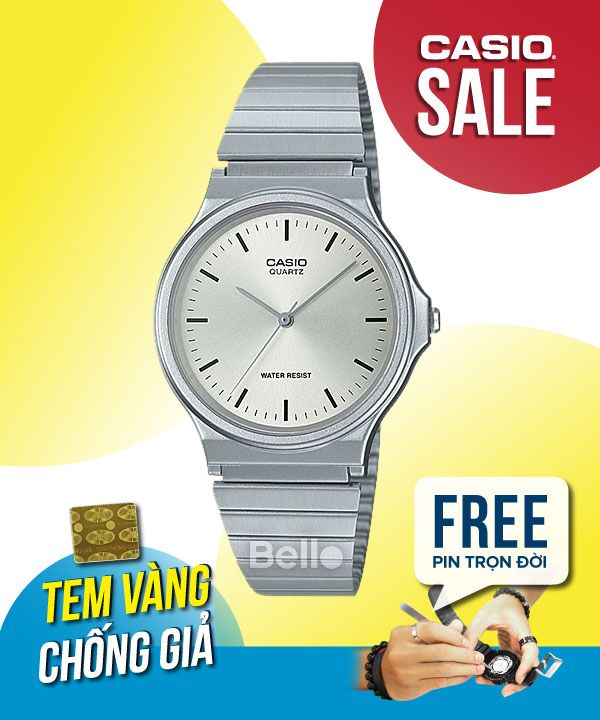 Đồng hồ Casio Nam MQ-24D-7E chính hãng, giá rẻ, Thay Pin Trọn Đời