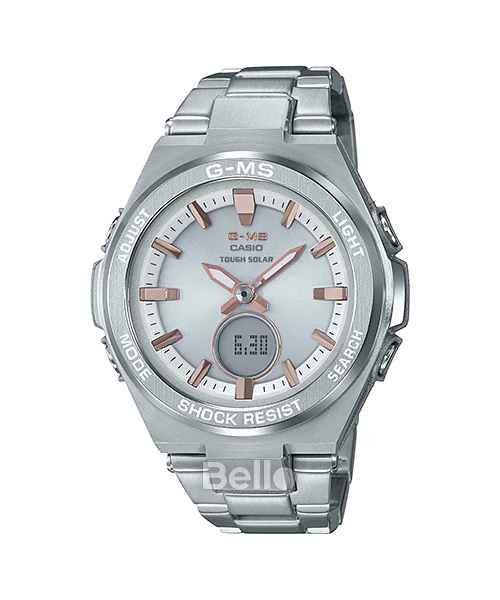 MSG-S200D-7A- Đồng hồ Casio G-Shock chính hãng - Các bộ phận kim loại màu vàng và hồng vàng được sử dụng phóng khoáng