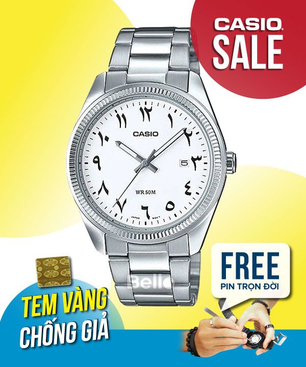 Đồng hồ Casio Nam MTP-1302D-7B3 chính hãng, giá rẻ, Thay Pin Trọn Đời