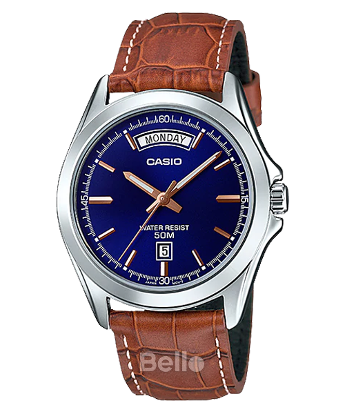 Đồng hồ Casio Nam MTP-1370L-2A chính hãng, giá rẻ, Thay Pin Trọn Đời