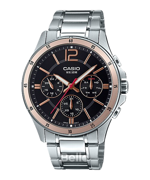 Đồng hồ Casio Nam MTP-1374D-1A2 chính hãng, giá rẻ, Thay Pin Trọn Đời