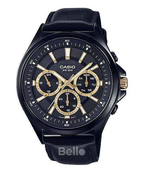 Đồng hồ Casio Nam MTP-E303BL-1A chính hãng, giá rẻ, Thay Pin Trọn Đời