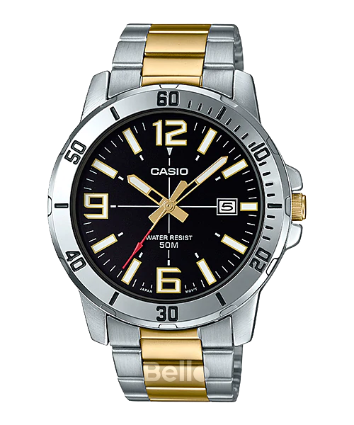 MTP-VD01SG-1B - Đồng hồ Casio Nam chính hãng, giá rẻ, Thay Pin Trọn Đời