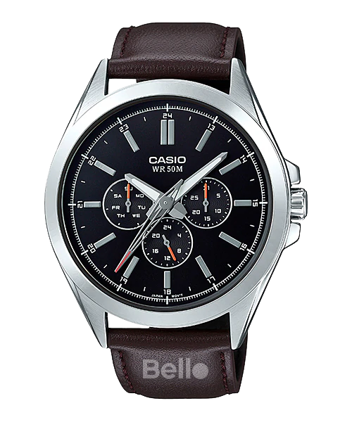 MTP-SW300L-1A - Đồng hồ Casio Nam chính hãng giá rẻ Kim trôi mượt mà, chống nước 50m