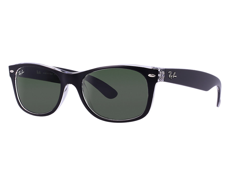 RB2132 6052 52-18 Kính râm Ray-Ban chính hãng RAY-BAN NEWWAYFARER gọng đen, mắt xanh G-15