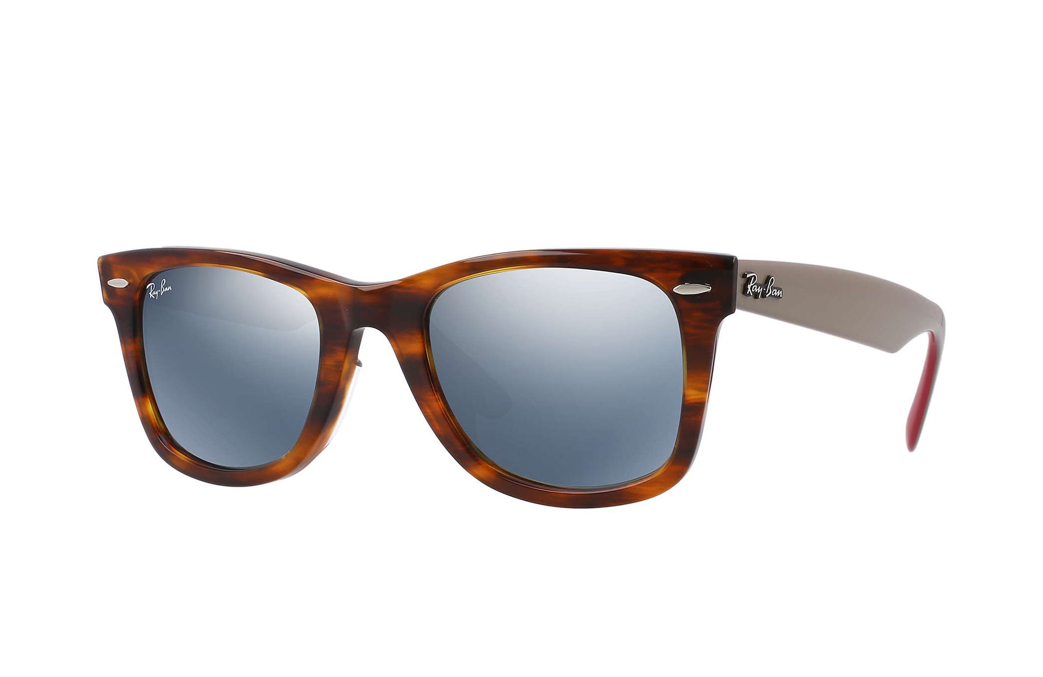 RB2140 1178/30 52-22 Kính râm Ray-Ban chính hãng RAY-BAN WAYFARER gọng đồi mồi ghi, mắt tráng gương bạc