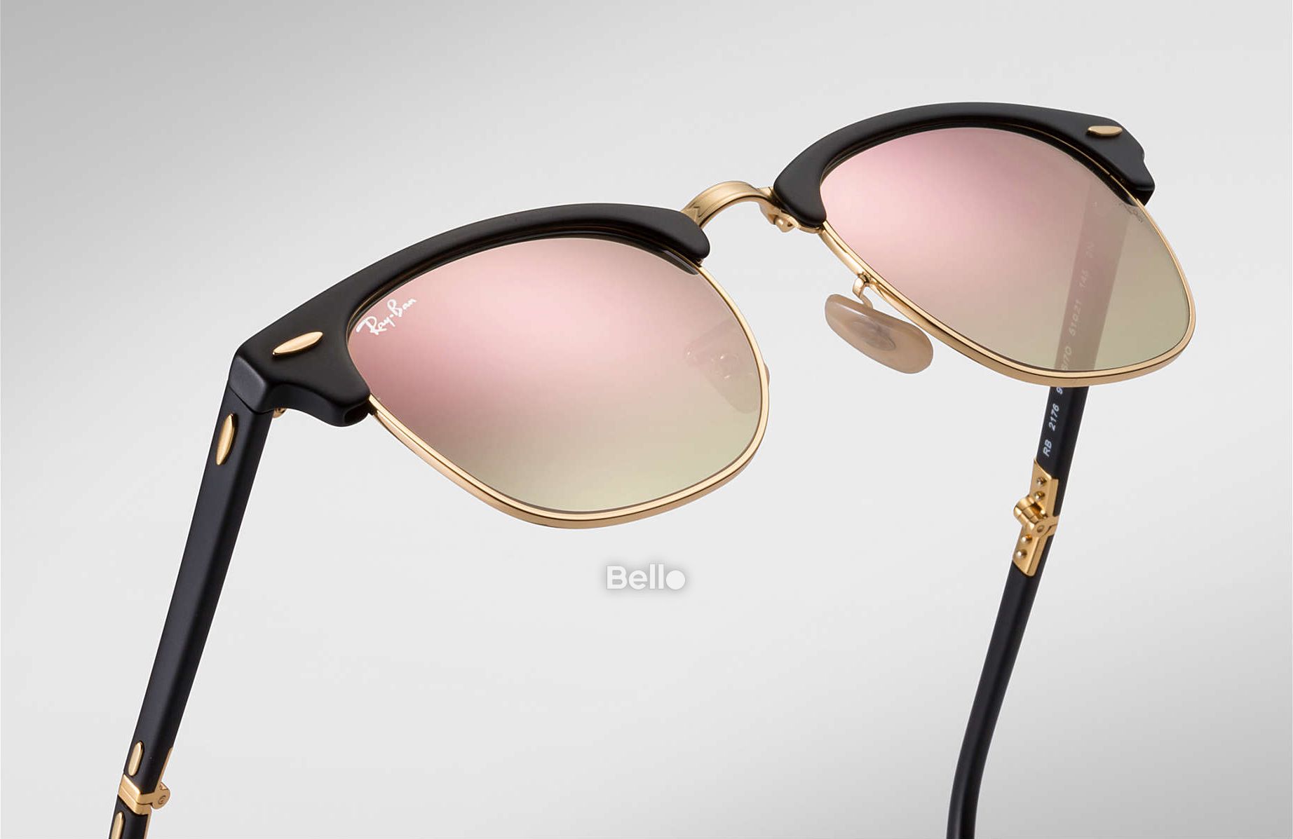 Ray-Ban Clubmaster Folding Flash Lenses Gradient RB2176 901S/7O