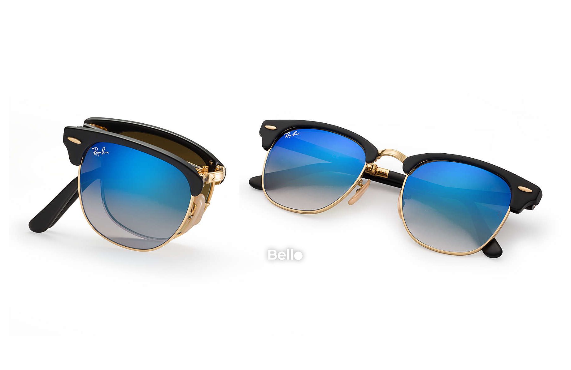 Ray-Ban Clubmaster Folding Flash Lenses Gradient RB2176 901S/7Q