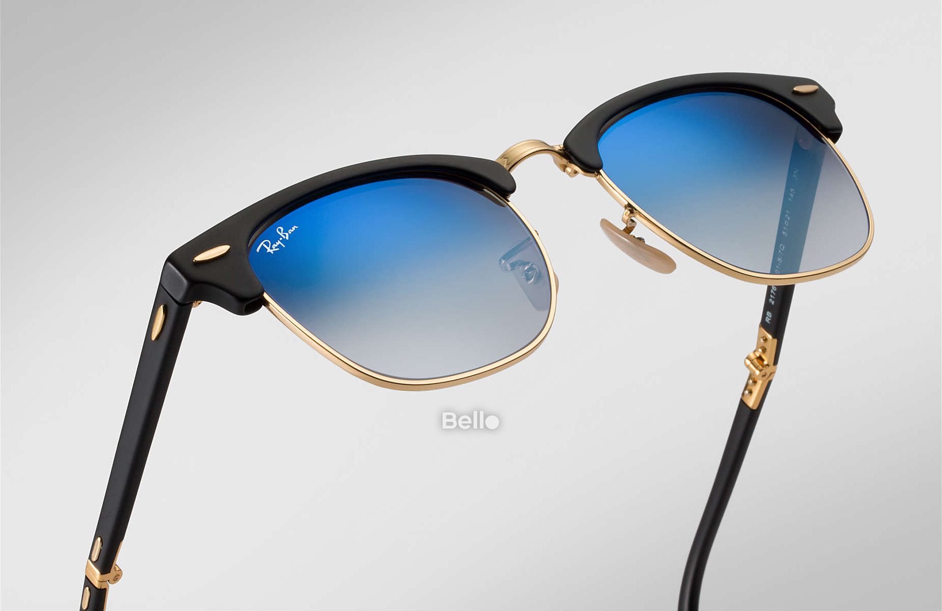 Ray-Ban Clubmaster Folding Flash Lenses Gradient RB2176 901S/7Q