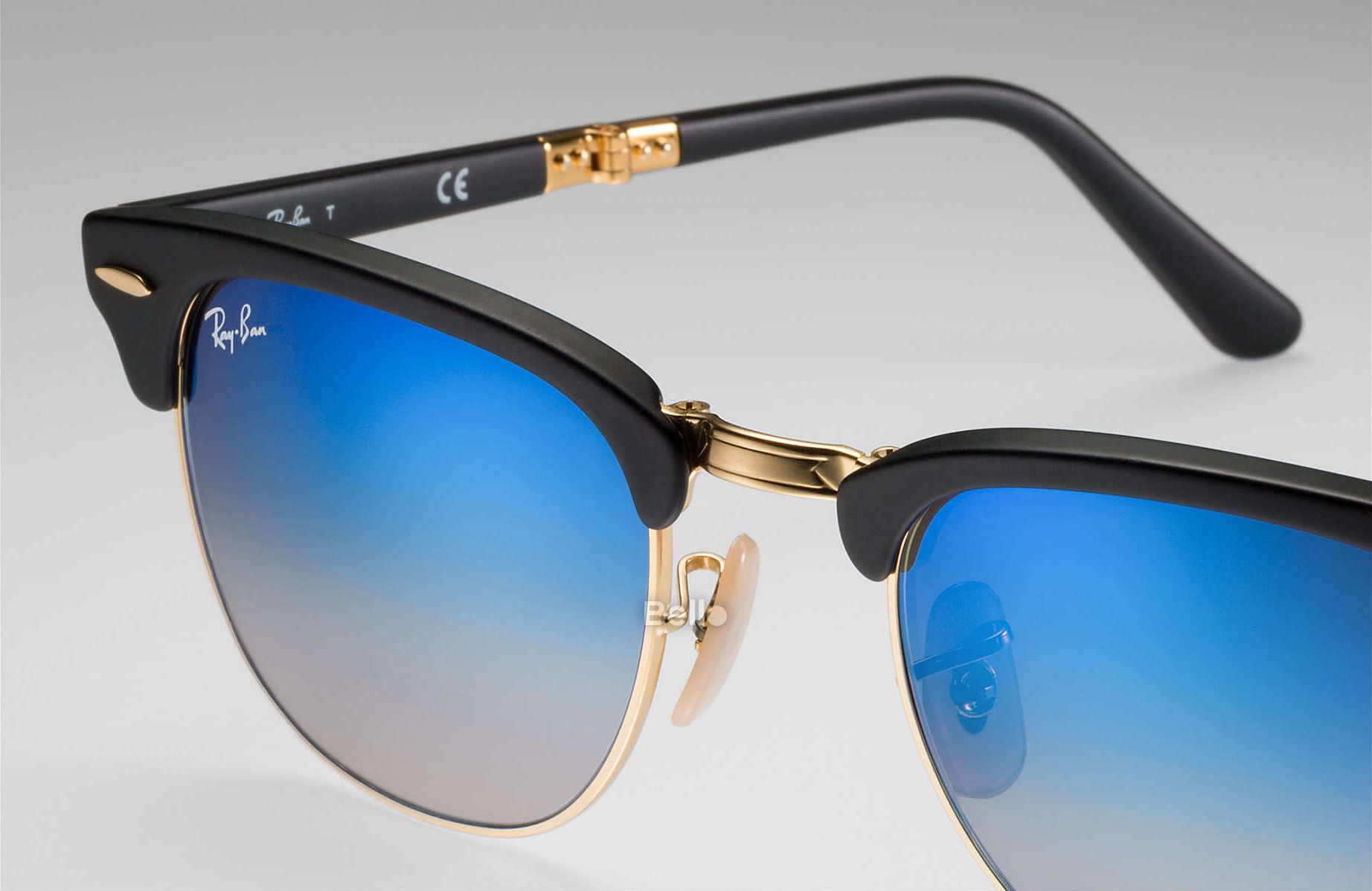 Ray-Ban Clubmaster Folding Flash Lenses Gradient RB2176 901S/7Q