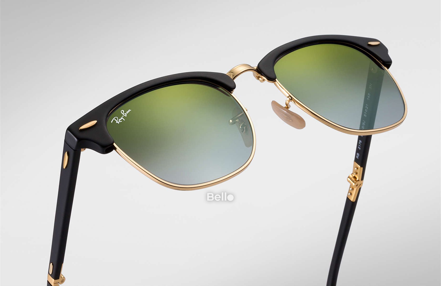RB2176 901S/9J Kính râm Ray-Ban chính hãng Ray-Ban Clubmaster Folding Flash Lenses Gradient