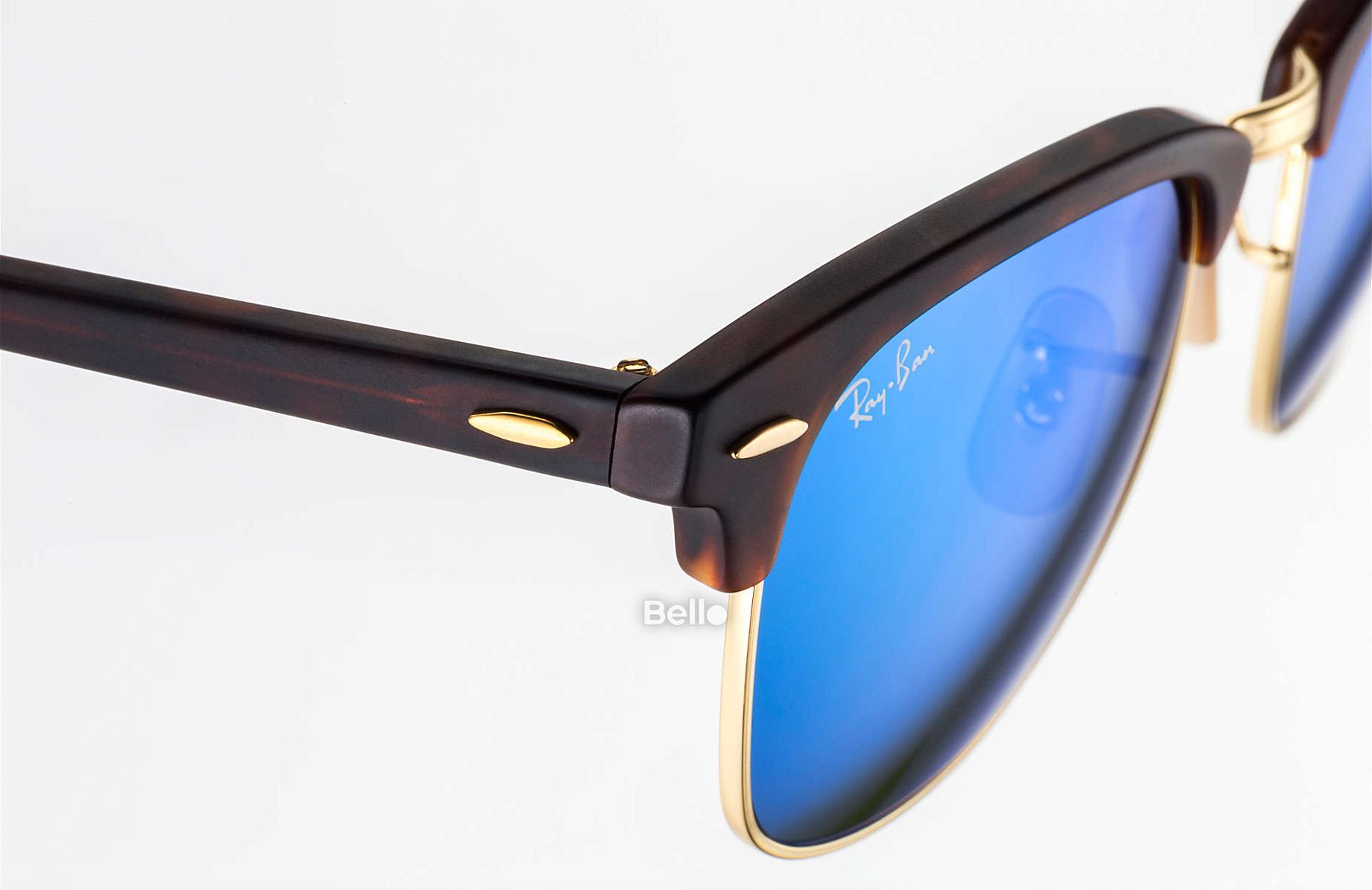 RB3016 1145/17 Size 55 Kính râm Ray-Ban chính hãng Ray-Ban Clubmaster Flash Lenses