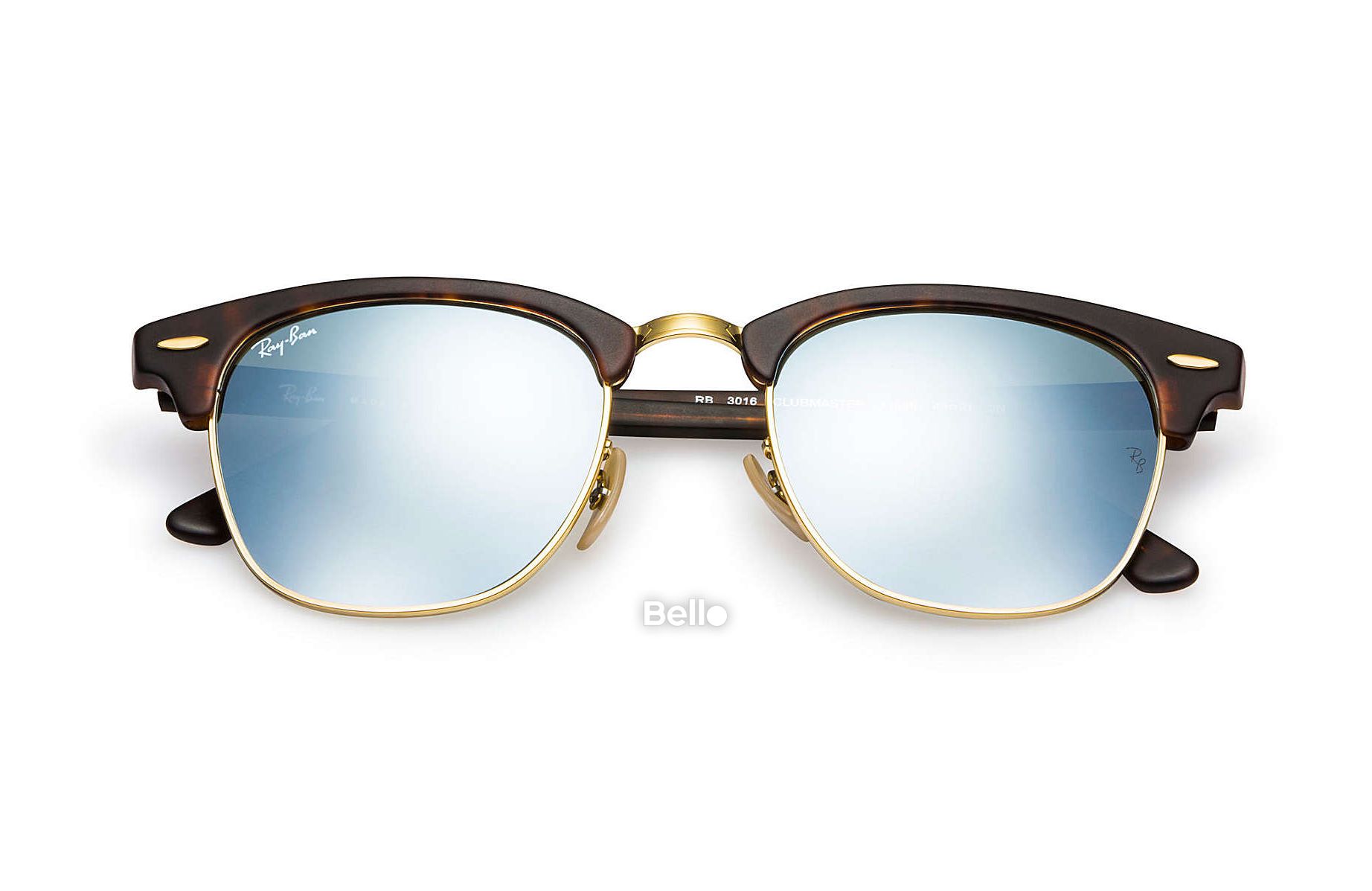 Ray-Ban Clubmaster Flash Lenses RB3016 1145/30 Size 55