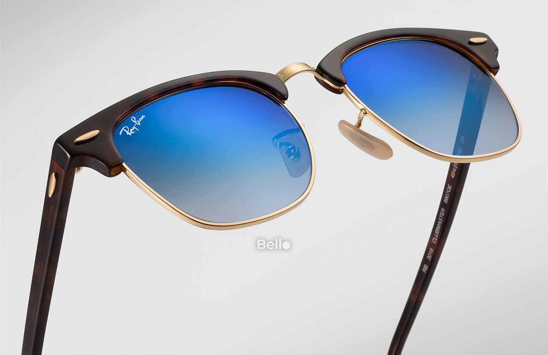RB3016 990/7Q Kính râm Ray-Ban chính hãng Ray-Ban Clubmaster Flash Lenses Gradient