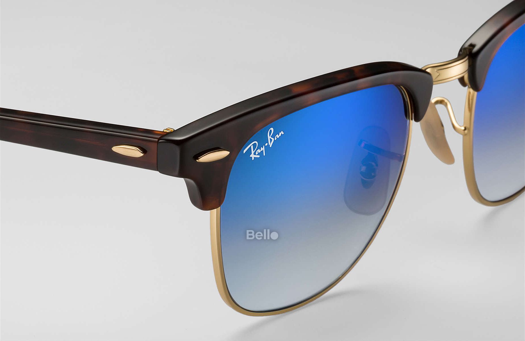 RB3016 990/7Q Kính râm Ray-Ban chính hãng Ray-Ban Clubmaster Flash Lenses Gradient