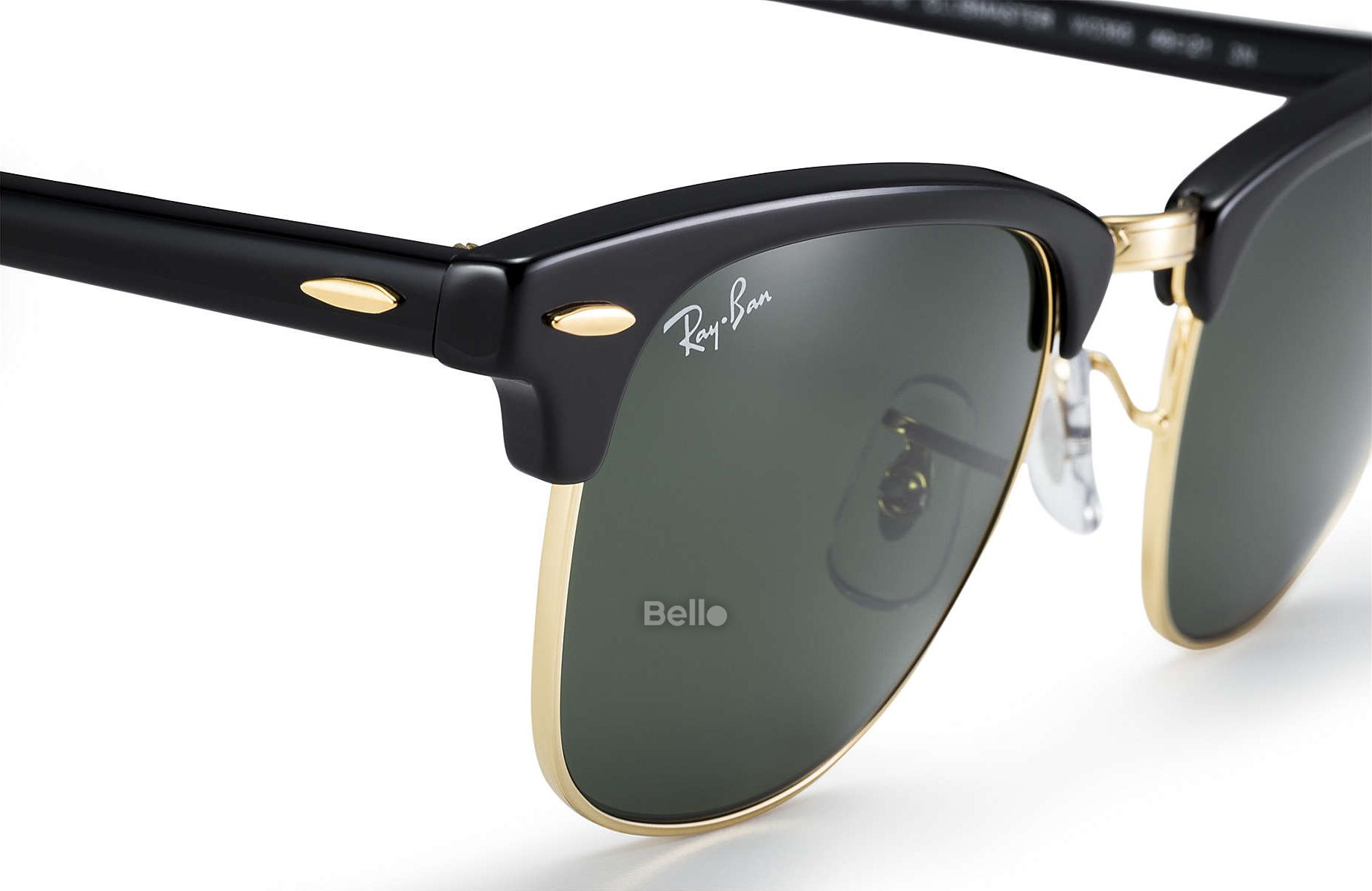 RB3016 W0365 Kính râm Ray-Ban chính hãng Ray-Ban Clubmaster Classic Gọng đen, mắt xanh đen G-15
