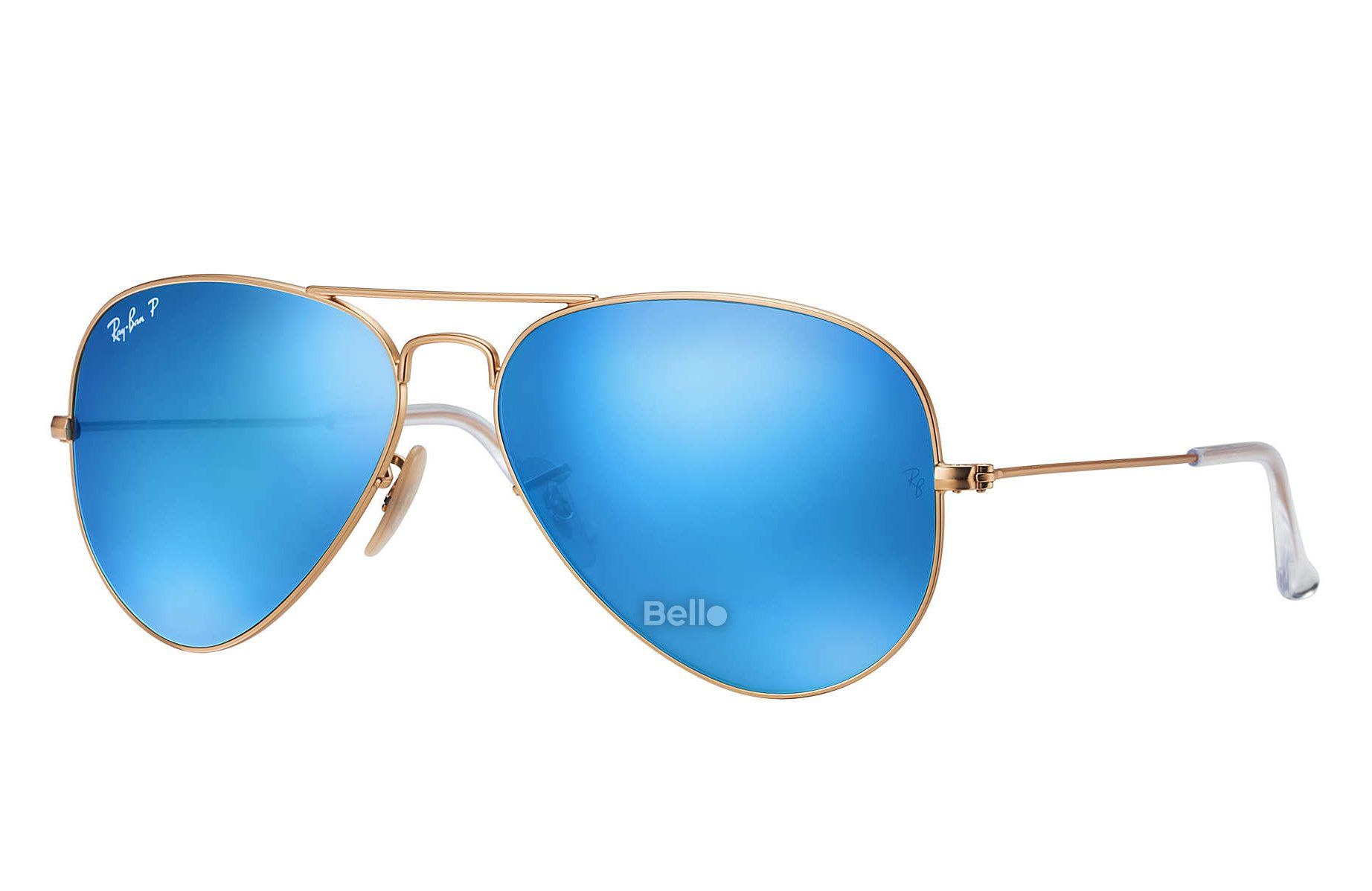 RB3025 112/4L Kính râm Ray-Ban chính hãng Ray-Ban Aviator Flash Lenses