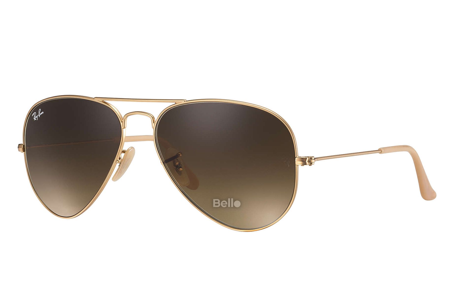 RB3025 112/85 Kính râm Ray-Ban chính hãng Ray-Ban Aviator Gradient Gọng vàng, mắt nâu gradient