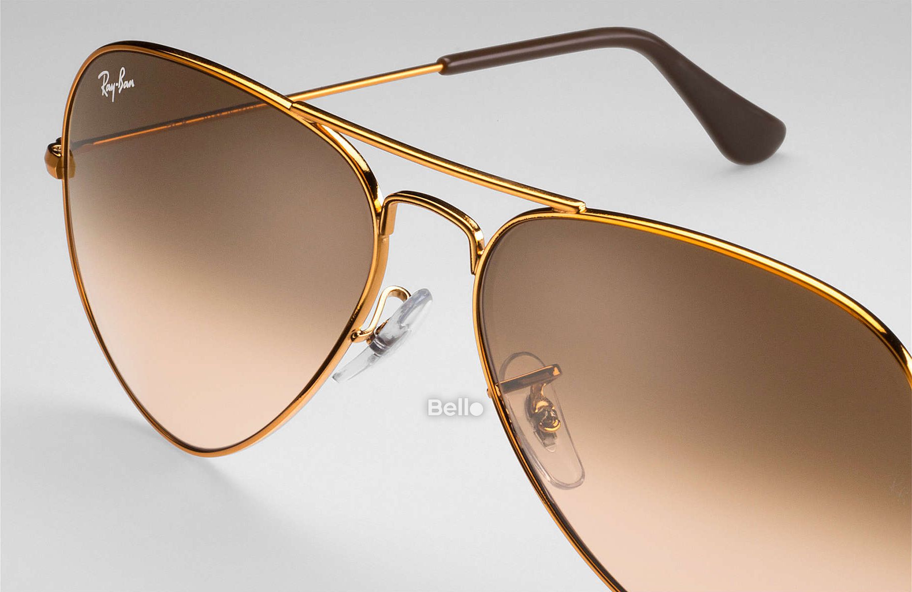 RB3025 9001/A5 Kính râm Ray-Ban chính hãng Ray-Ban Aviator Gradient Gọng vàng, mắt nâu trà gradient