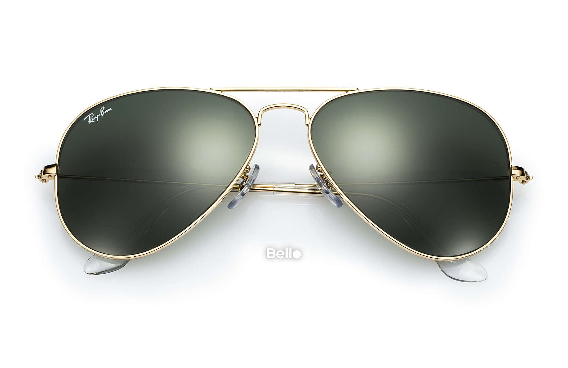 RB3025 L0205 Kính râm Ray-Ban chính hãng Aviator Classic Gọng đen, mắt xanh G-15