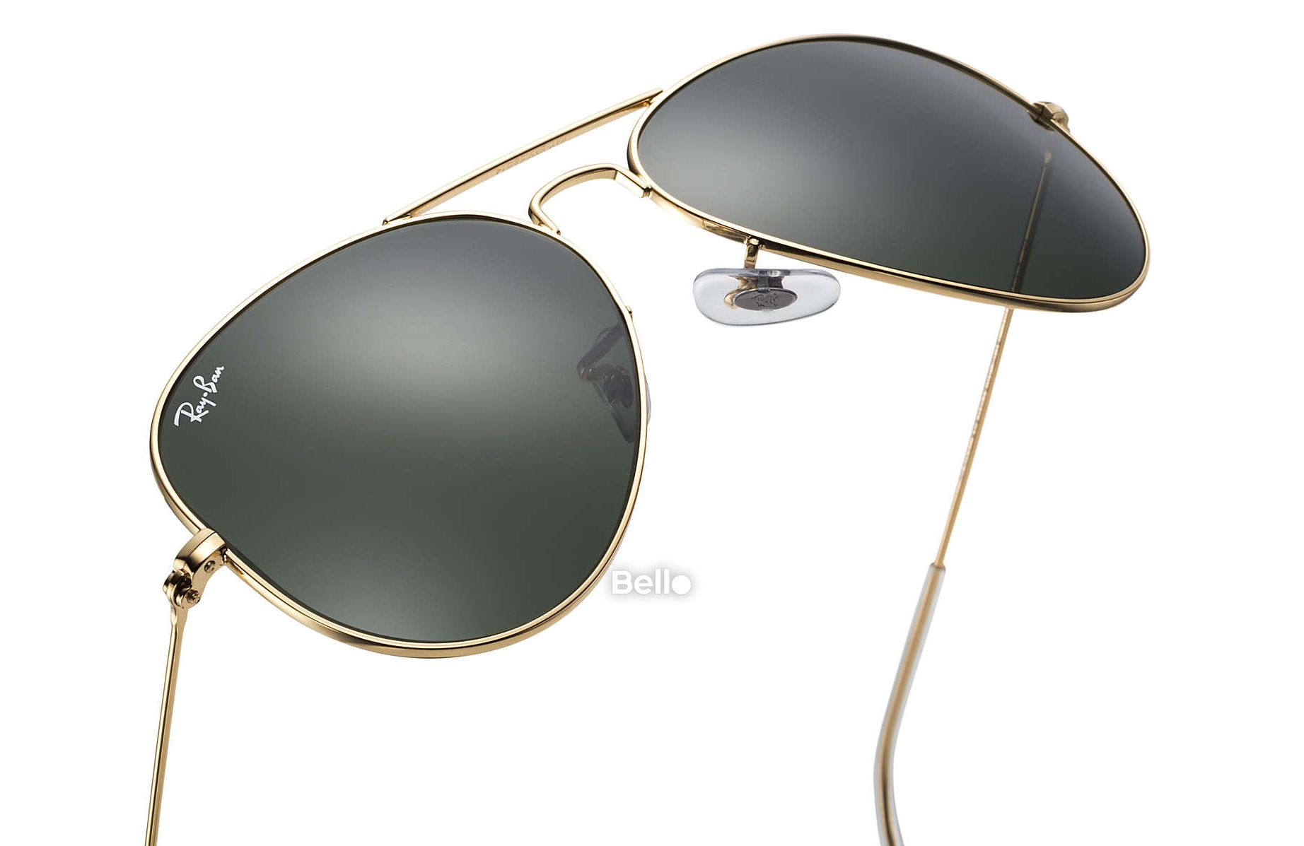 RB3025 L0205 Kính râm Ray-Ban chính hãng Aviator Classic Gọng đen, mắt xanh G-15